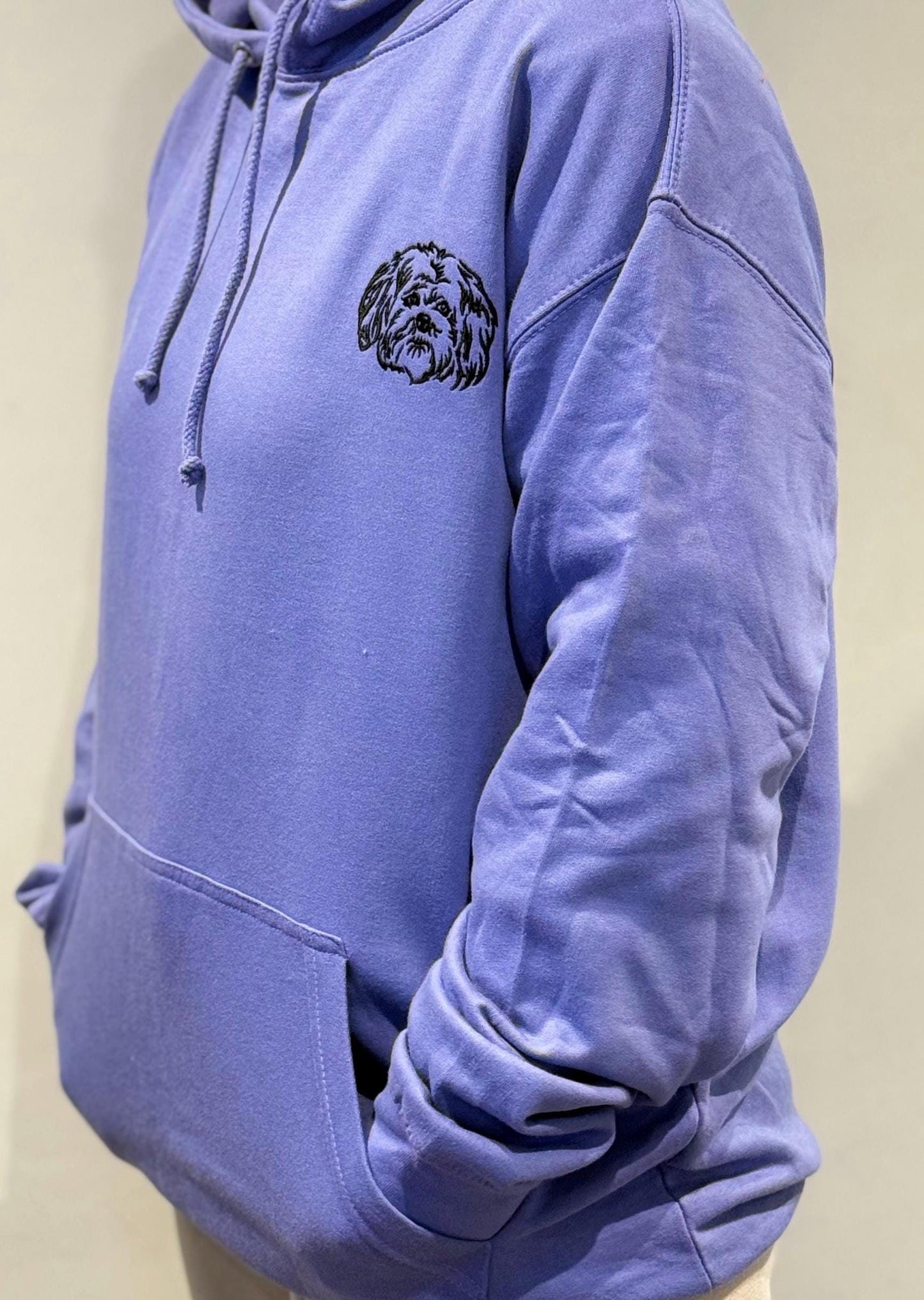 Embroidered Shihtzu Hoodie: Personalized Dog Lover Gift