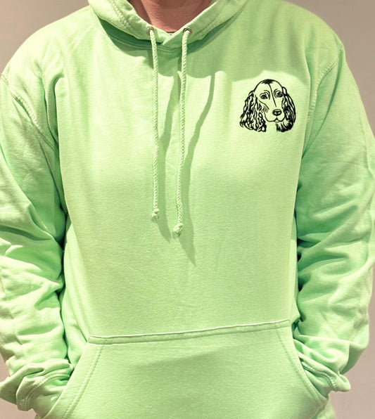 Embroidered Cocker Spaniel Hoodie: Personalized Dog Lover Gift