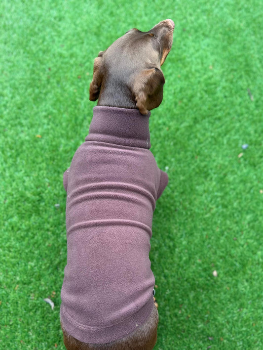 Waterproof Dachshund Fleece Jacket: Mud Repellent Soft Shell Tummy