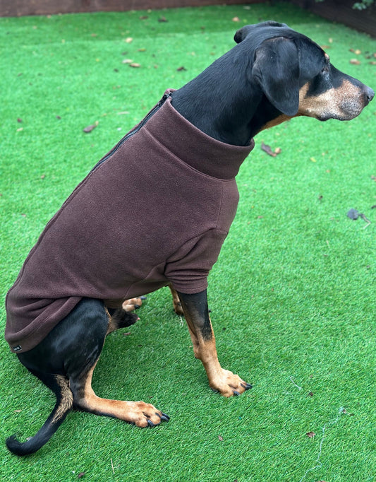 Fleece Dog Jumper: Water & Mud Repellent, Breathable, Washable