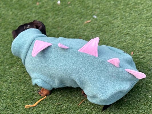 Dachshund Dino Fleece Jumper: Warm, Breathable Dog Coat