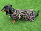 Tweed Dachshund Dog Coat: Sherpa Fleece Lined, Handmade Winter Jacket