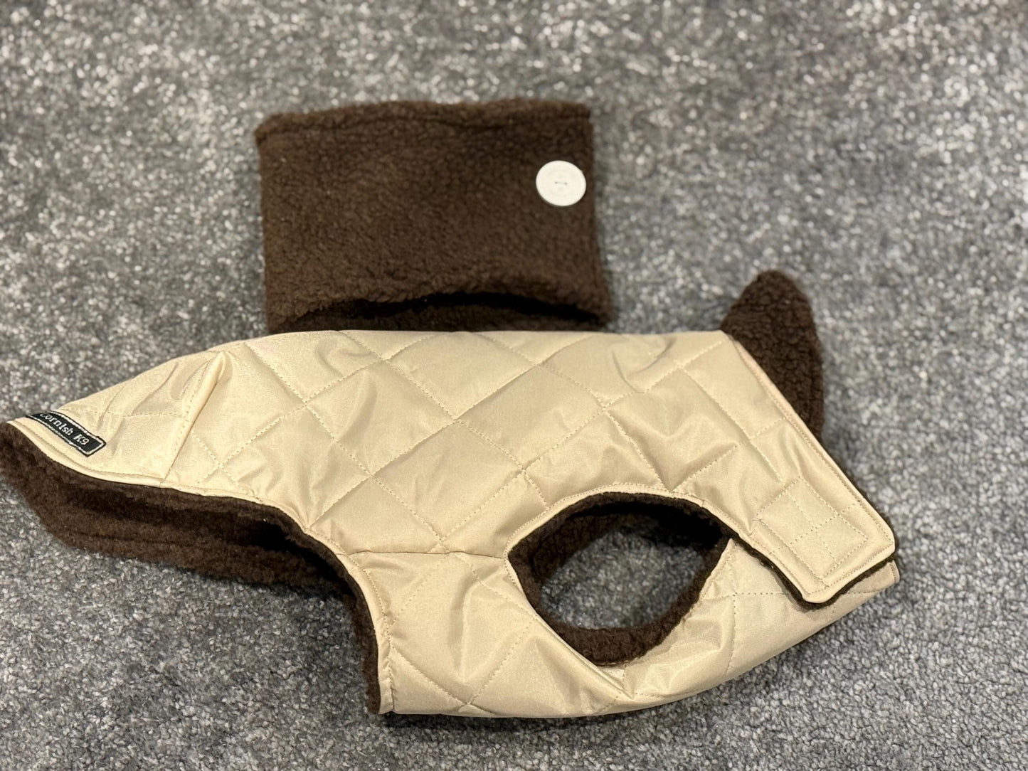 Waterproof Quilted Dachshund Coat: Sherpa Fleece Lined, Windproof