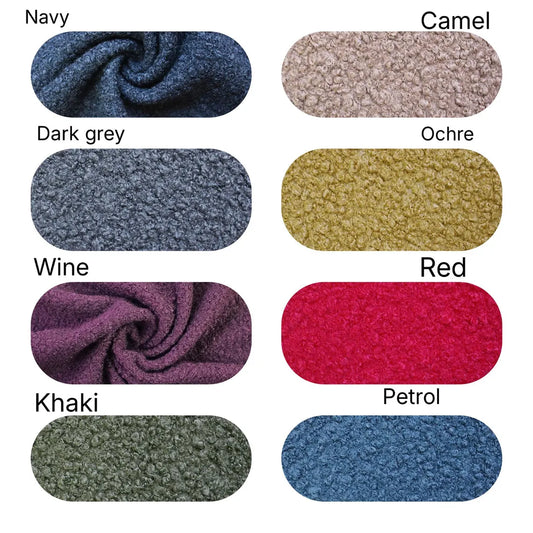 Boucle Dachshund Bed Cave: Snuggle Dog Burrow Bed personalisable.
