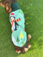 Dachshund Christmas Fleece Jumper: Water & Mud Repellent Dog Coat