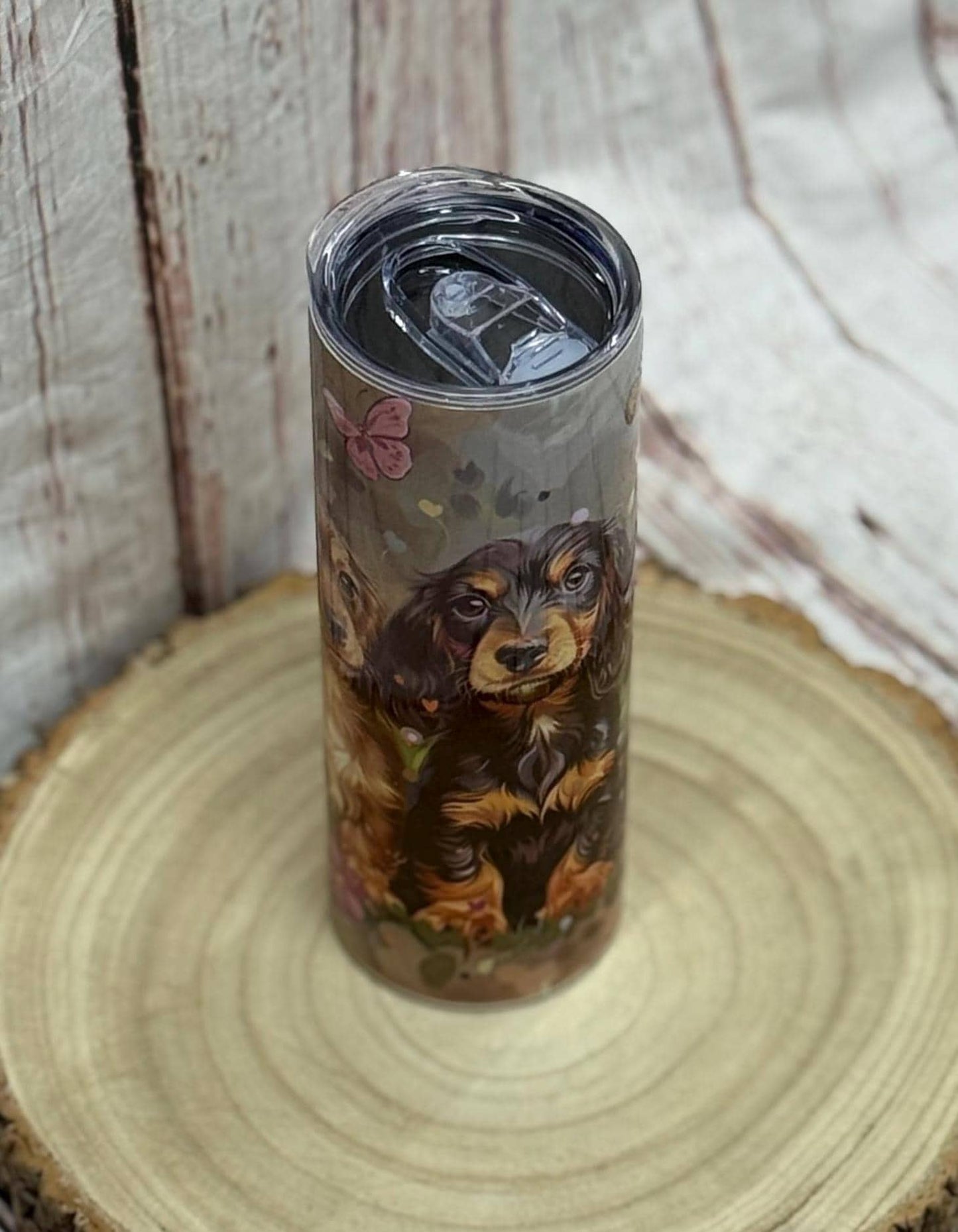 Dachshund 20oz Skinny Tumbler: Dog Breed Water Bottle
