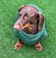 Cable Knit Dachshund Jumper: Soft Jersey Fleece, Cornish K9