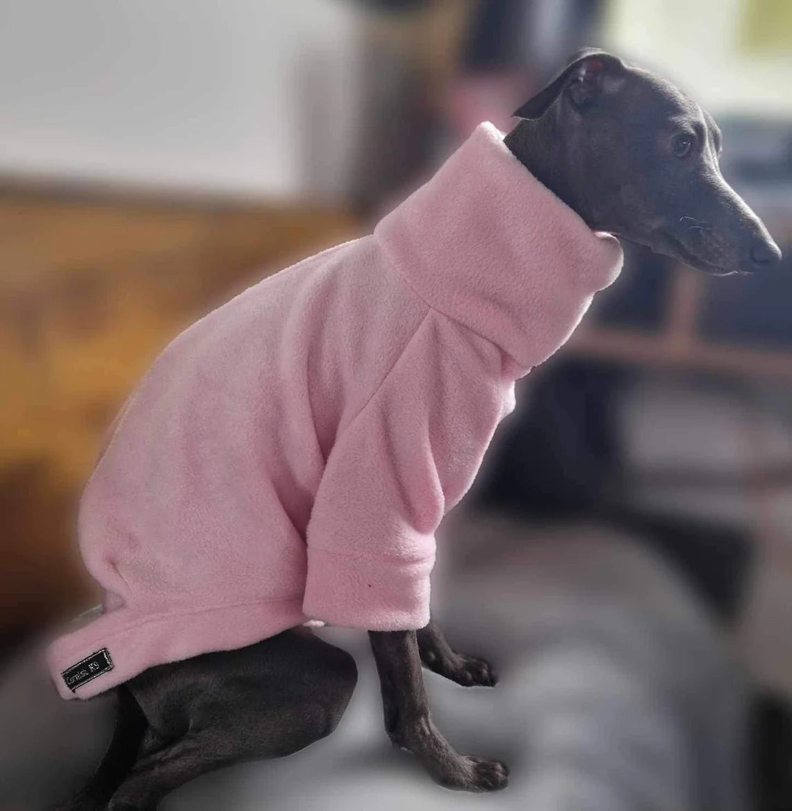 Italian Greyhound Fleece Jumper: Water & Mud Repellent Dog Jacket