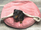 Personalized Corduroy Dachshund Bed Cave: Snuggle Sack,borrowing bed.