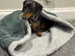 Padded Corduroy Dog Snuggle Sack: Sherpa Fleece Lined