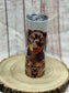 Dachshund 20oz Skinny Tumbler: Long-Haired Wiener Dog Gift