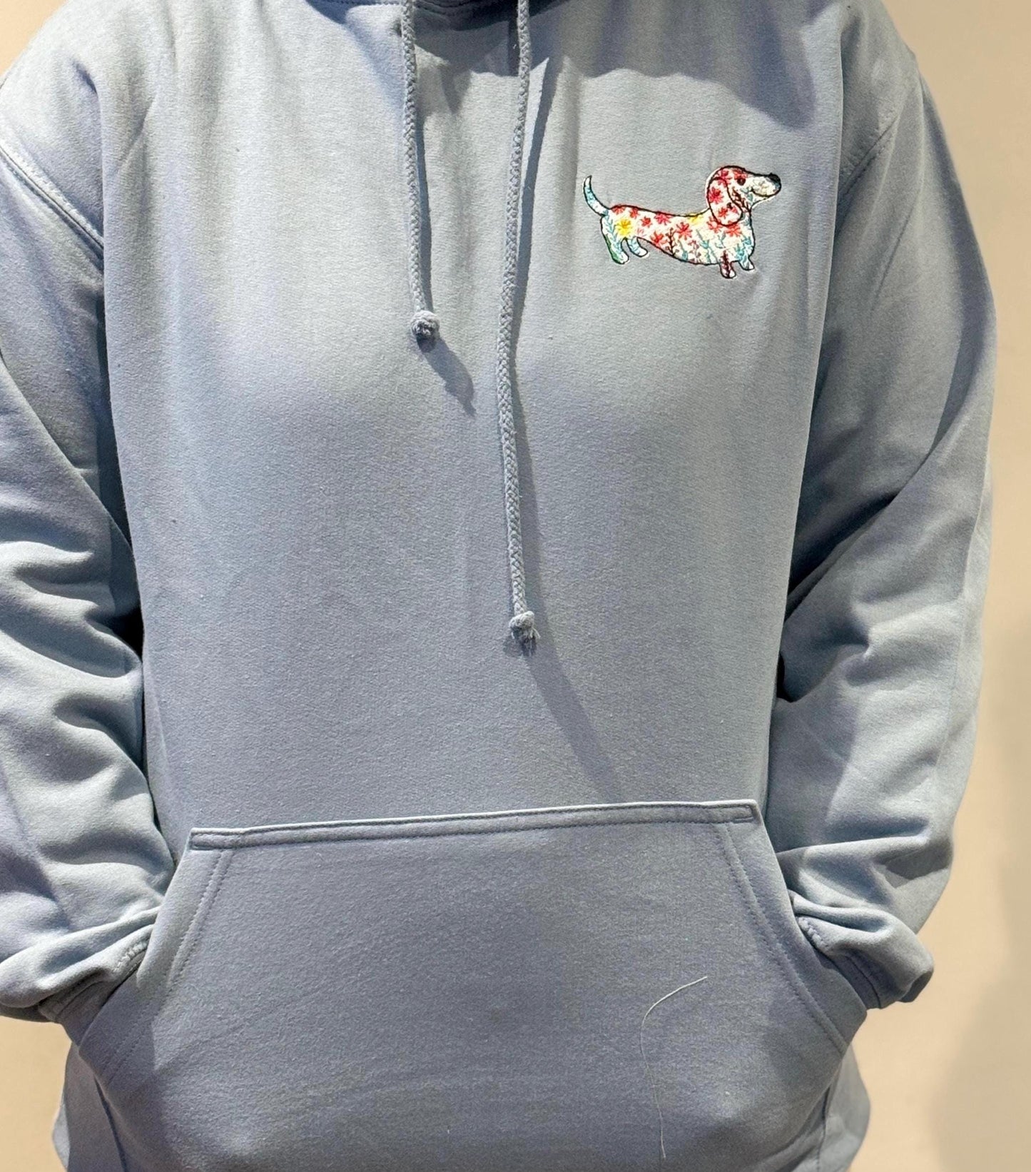 Embroidered Dachshund Hoodie: Personalized Dog Lover Gift