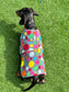 Polka Dot Dachshund Fleece Dog Coat: Water & Mud Repellent