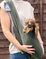 Needlecord Dachshund Dog Sling Carrier: Fleece Lined, Swivel Hook