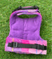 Harris Tweed Dachshund Harness: Fleece Lined Dog Vest with Bow