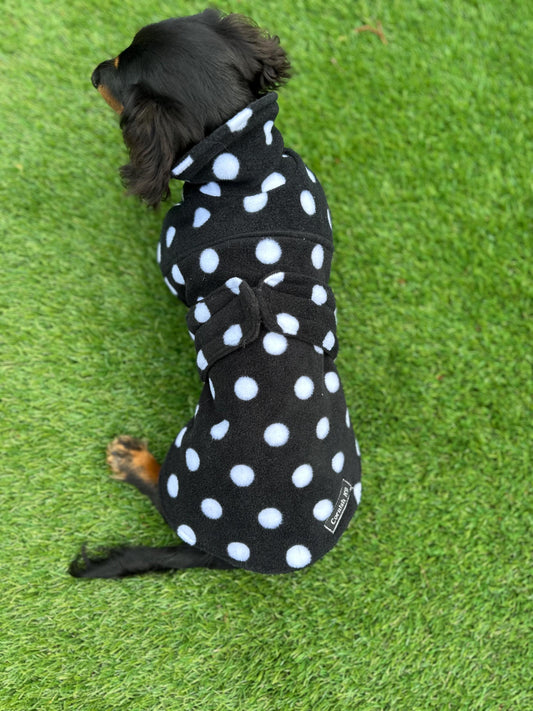 Fleece Dachshund Coat: Water Repellent Dog Jumper, Custom Fit