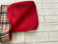Tartan Fleece Dachshund Dog Coat: Water Repellent, Harness Hole
