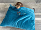Dachshund Fleece Bed Cave: Small Dog Snuggle Sack, Personalized Sleeping Bag.