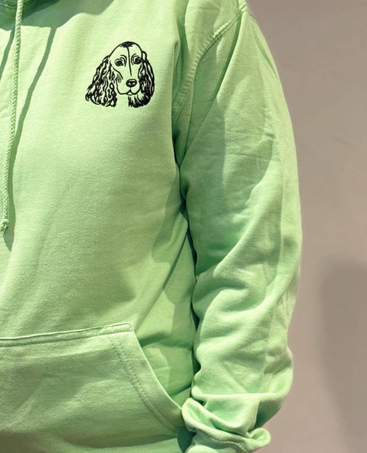 Embroidered Cocker Spaniel Hoodie: Personalized Dog Lover Gift
