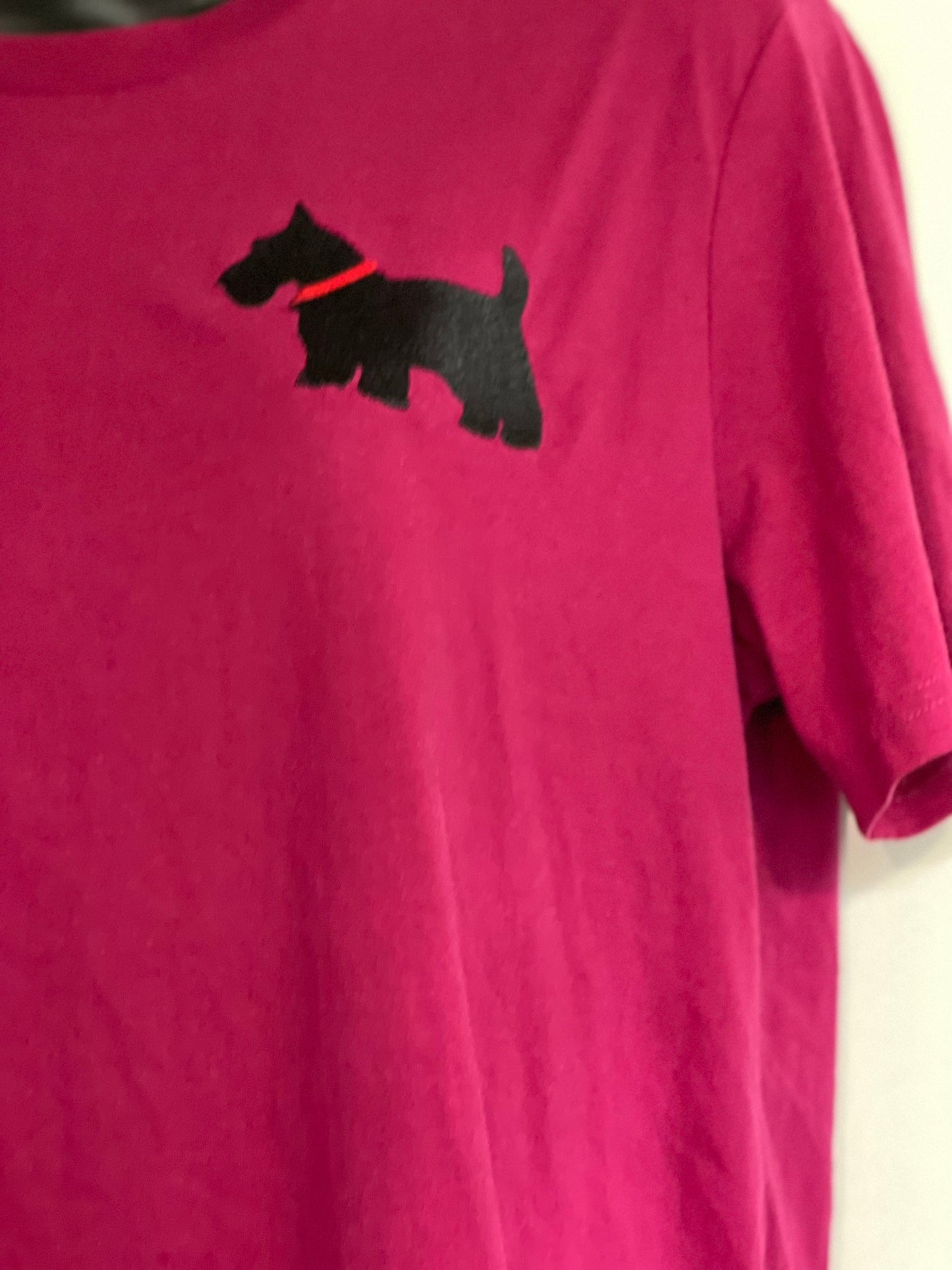 Embroidered Scottie Dog T-Shirt: Personalized Dog Lover Top