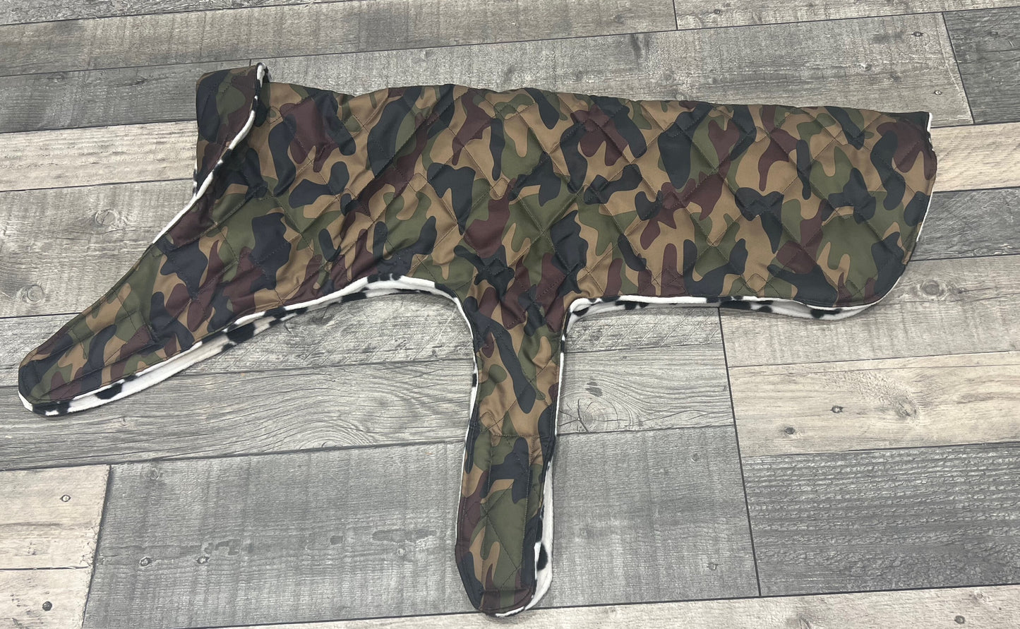 Waterproof Quilted Dog Coat: Fleece Lined Winter Jacket