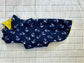 Dachshund Fleece Dog Coat: Double Layered, Harness Hole, Handmade