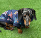 Dachshund zipped Softshell waterproof  fleece ,dachshund zipped  jumper ,dachshund jacket,water and mud repellent fleece , dachshund fleece