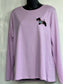Scottie dog long sleeve t shirt ,dog lover ,embroidered Scottie dog top ,gift for her,Scottie top,dog lovers