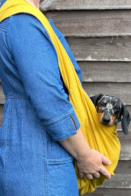 Dog  sling carrier,dachshund sling,small dog sling ,light weight sling,spring/summer sling,Italian greyhound sling