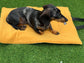 Tartan Quilted Dog Travel Mat: Reversible Fleece Picnic Pad.