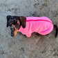 Water Repellent Dachshund Fleece Jumper: Long Leg Zip-Up.