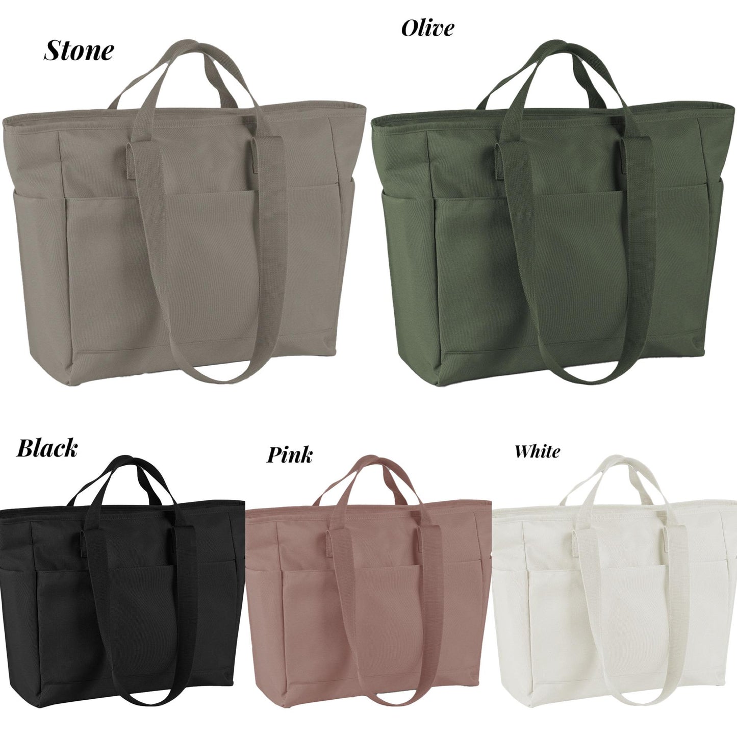 Embroidered Dachshund Tote Bag: Recycled Polyester Travel Bag