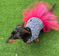 Dachshund Tutu Dog Dress: Custom Fit Cotton Tunic