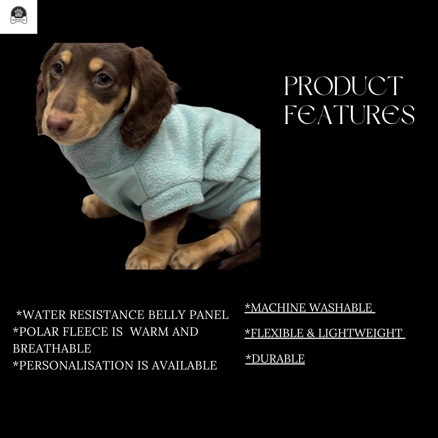 Waterproof Dachshund Hoodie: Fleece Lined, Mud Repellent Soft Shell