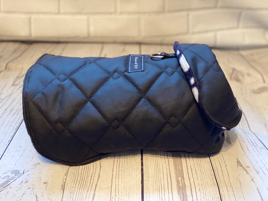Waxed Quilted Dachshund Dog Coat: Waterproof Winter Jacket