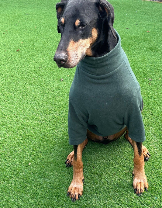 Personalized Dog Fleece Jumper: Water & Mud Repellent, Breathable, Made-to-Order
