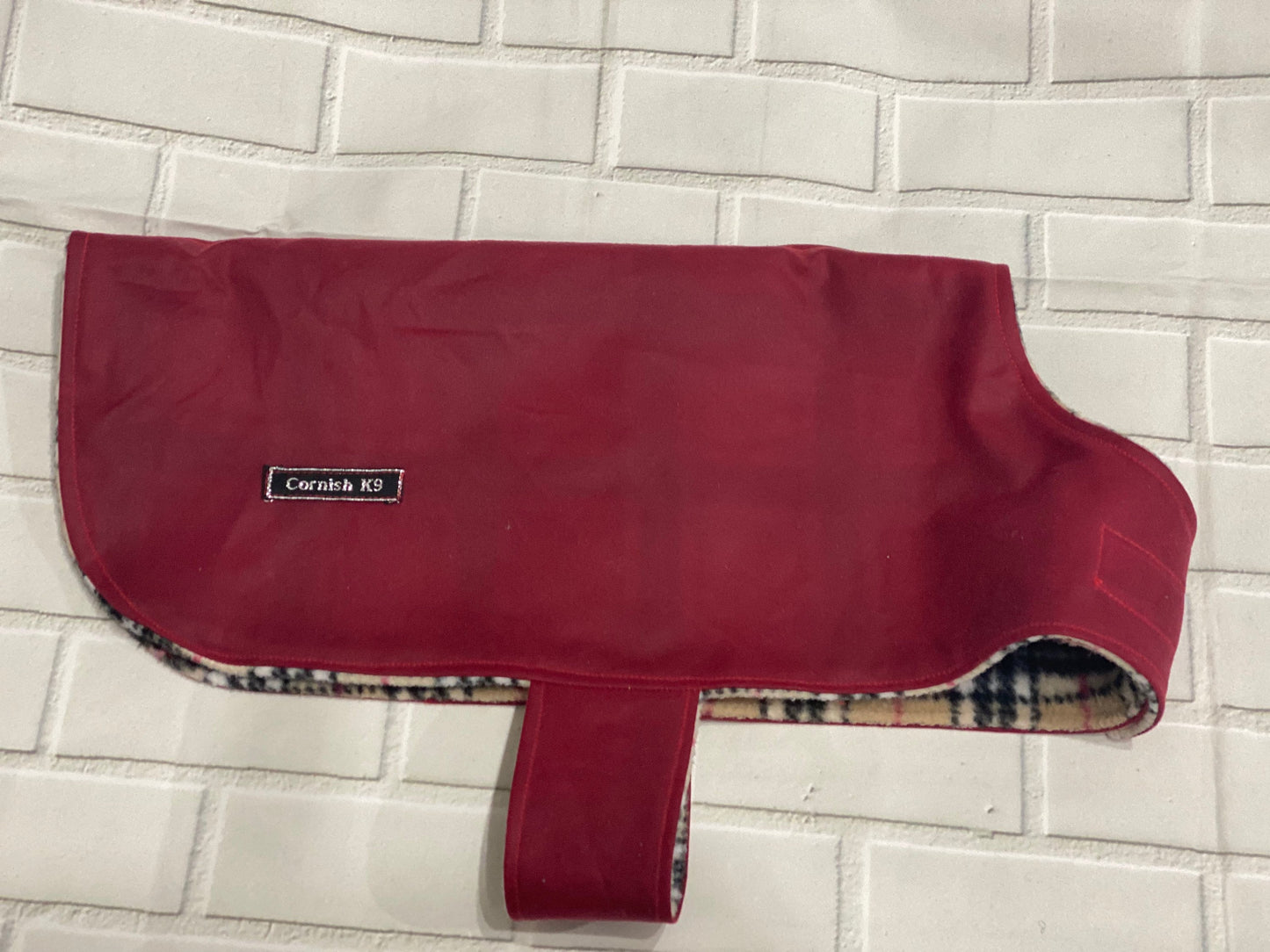 Waxed Cotton Dachshund Dog Coat: Waterproof Fleece Lined Winter Wear