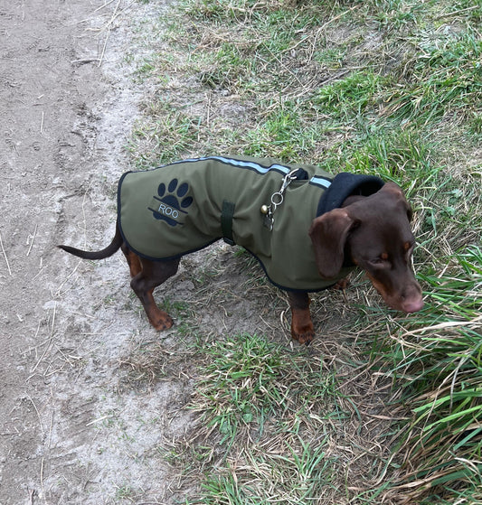 Waterproof Softshell Dog Coat: Fleece Lined, Reflective Trim