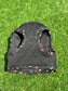 Made-to-Order Dachshund Harness: Black Spacer Mesh, Paw Print Trim