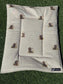 Dog Travel Roll Mat: Cotton Canvas, Waterproof Base.