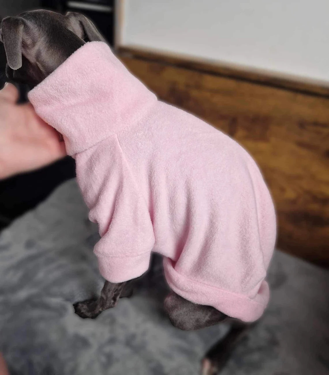 Italian Greyhound Fleece Jumper: Water & Mud Repellent Dog Jacket