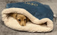 Corduroy Dog Snuggle Sack: Fleece Lined Puppy Warmer