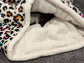 Fleece Dog Snuggle Sack: Padded Cuddle Bed