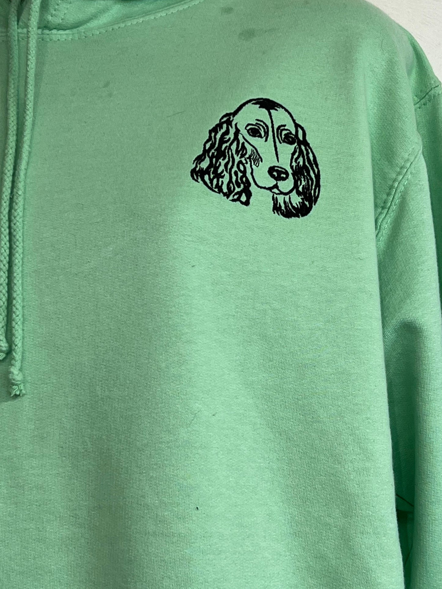 Embroidered Cocker Spaniel Hoodie: Personalized Dog Lover Gift