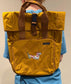 Embroidered Dachshund Roll Top Backpack: Recycled Polyester Rucksack