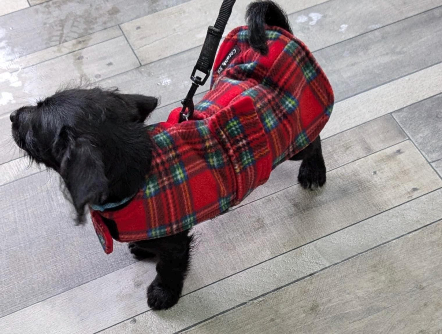 Dachshund Fleece dog coat,double layered fleece dog coat, breathable dog coat , dog jacket,washable dog coat,Water & Mud Repellent dog coat