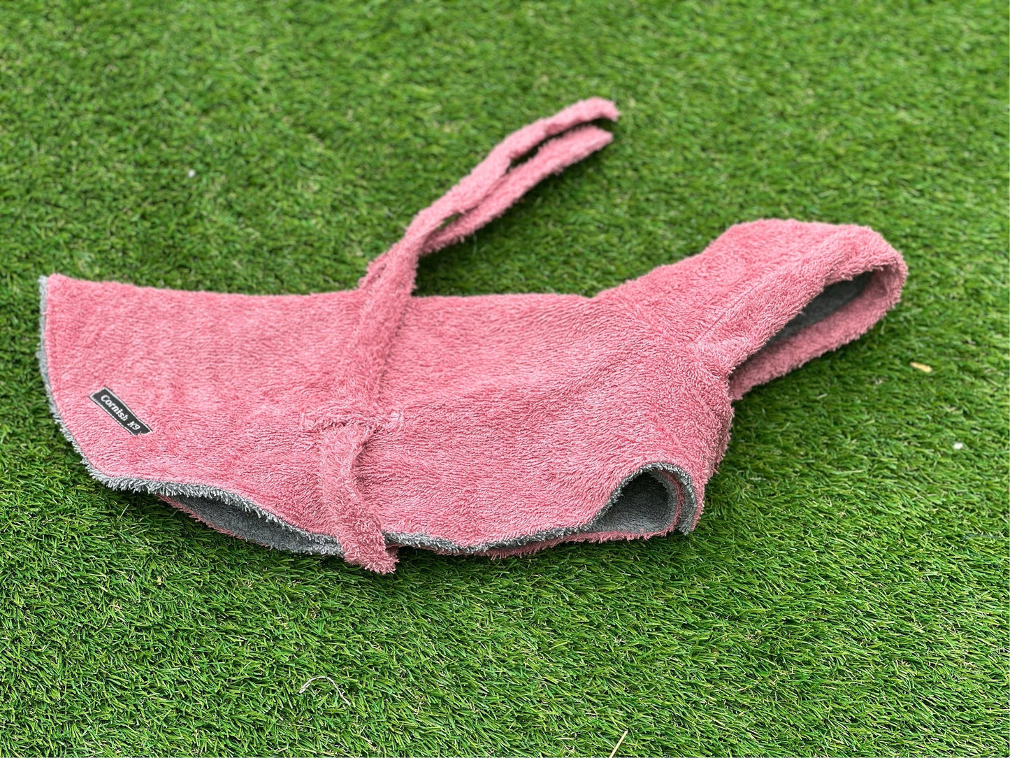 Dachshund Drying Robe: Absorbent Cotton Terry Dog Towel with Hood