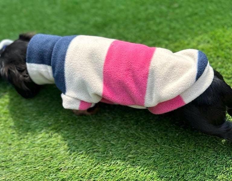Dachshund Fleece Jumper: Breathable, Washable Dog Coat