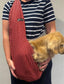 Polka Dot Dog Sling: Lightweight Cotton Puppy Carrier