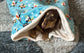 Christmas Penguin Fleece Dog Snuggle Sack: Padded Dachshund Bed